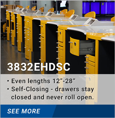 3832EHDSC even lengths 12-28 inches self closing